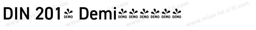 DIN 2014 Demi字体转换